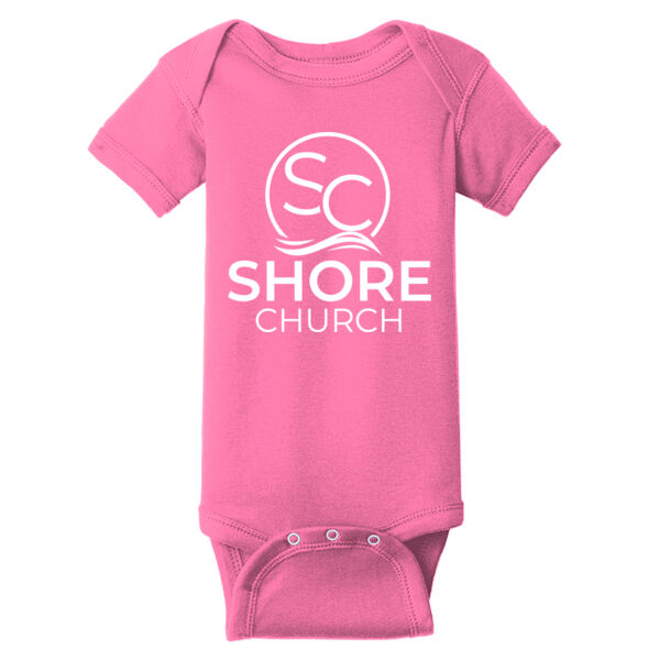 Infant Onesie - Infant Short Sleeve Baby Rib Bodysuit - Infant Short Sleeve Baby Rib Bodysuit Thumbnail